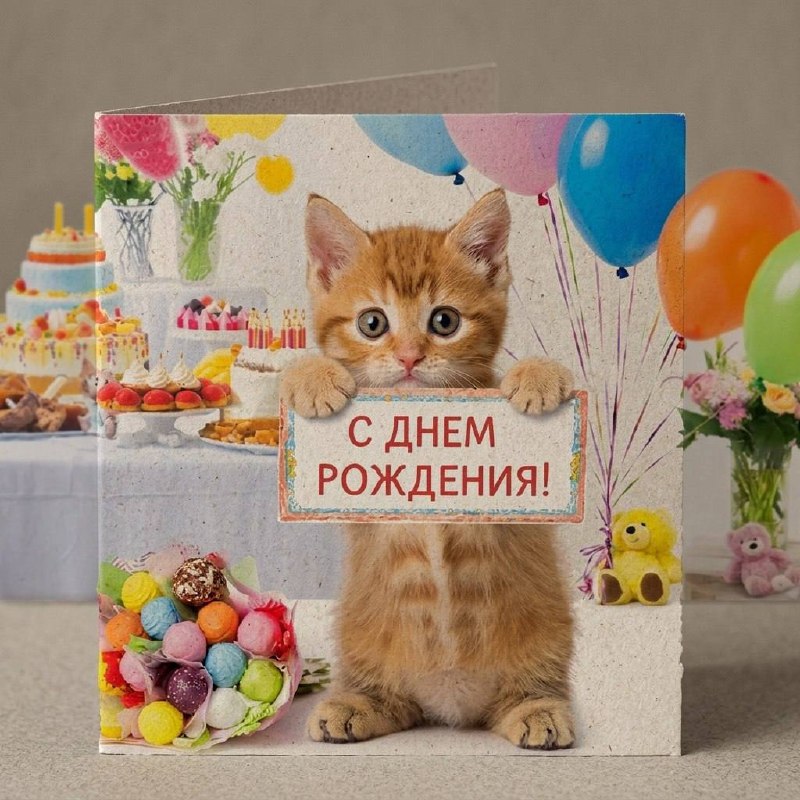 Открытка «С днем рождения»